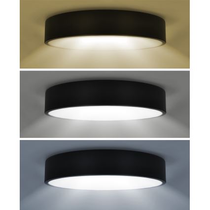 Brilagi - Lampa sufitowa POOL LED/36W/230V 3000/4000/6000K śr. 30 cm czarna