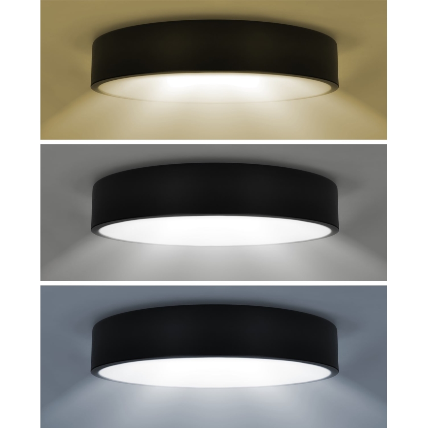 Brilagi - Lampa sufitowa POOL LED/36W/230V 3000/4000/6000K śr. 30 cm czarna