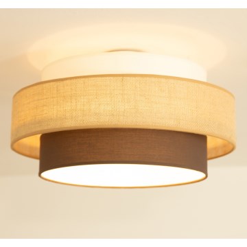 Brilagi - Lampa sufitowa RESNA 1xE27/60W/230V śr. 40 cm beżowy/czarny