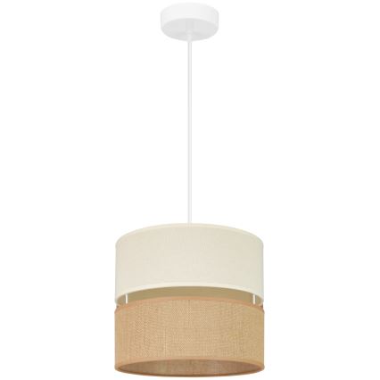 Brilagi - Lampa wisząca na linkę ROYAL YUTE 1xE27/15W/230V śr. 25 cm beżowy/kremowy