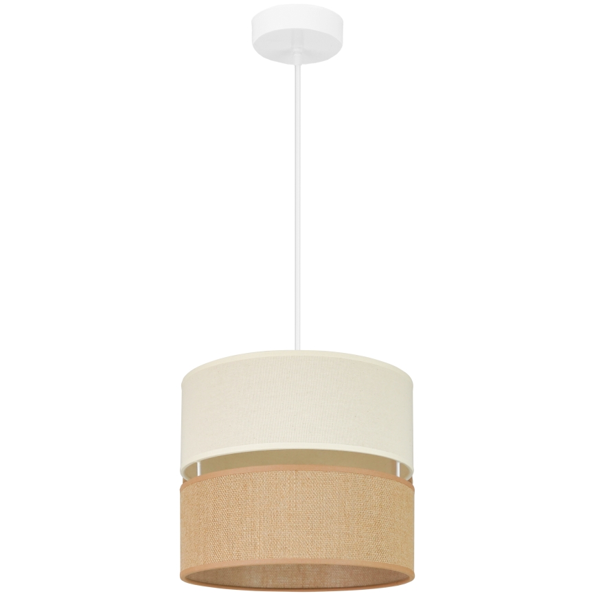 Brilagi - Lampa wisząca na linkę ROYAL YUTE 1xE27/15W/230V śr. 25 cm beżowy/kremowy