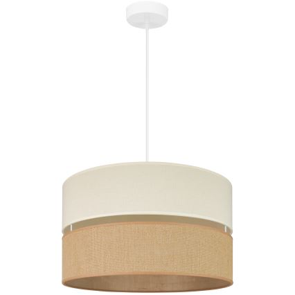 Brilagi - Lampa wisząca na linkę ROYAL YUTE 1xE27/15W/230V śr. 40 cm beżowy/kremowy