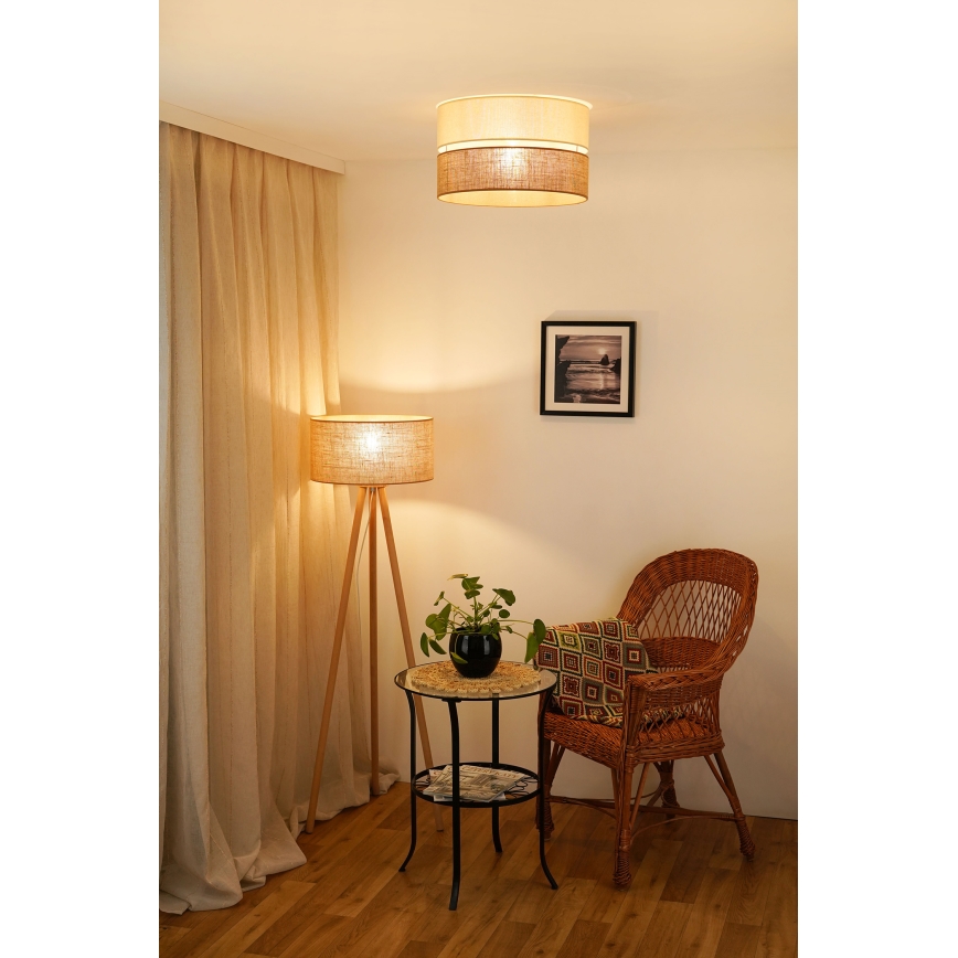 Brilagi - Lampa sufitowa ROYAL YUTE 1xE27/15W/230V śr. 40 cm beżowo-kremowa