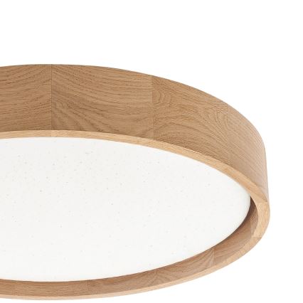 Brilagi - ściemnialna lampa sufitowa LED MANAROLA SMART STARS LED/24W/230V 3000-6000K Wi-Fi Tuya Beacon średnica 41 cm dąb + pilot zdalnego sterowania