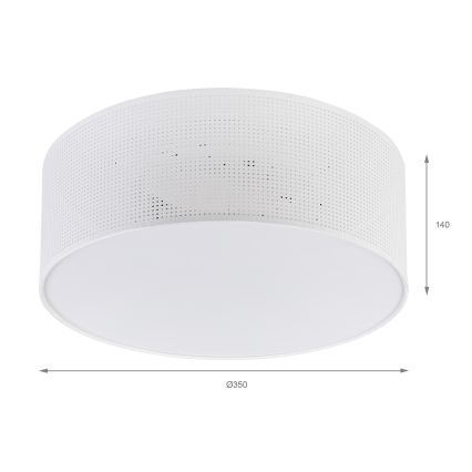 Brilagi - Lampa sufitowa SIRIJA MODERN 2xE27/60W/230V śr. 35 cm biała