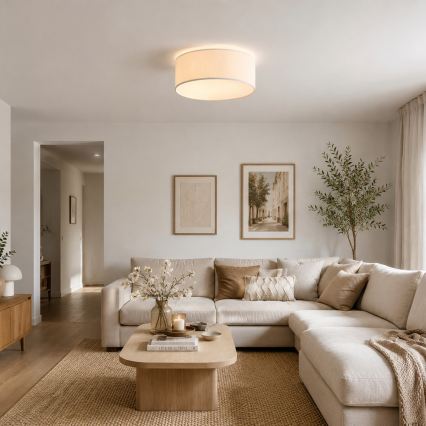 Brilagi - Lampa sufitowa SIRIJA MODERN 2xE27/60W/230V śr. 35 cm kremowa