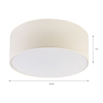 Brilagi - Lampa sufitowa SIRIJA MODERN 2xE27/60W/230V śr. 35 cm kremowa