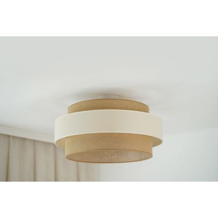 Brilagi - Plafon SPACE LIGHT 1xE27/15W/230V śr. 50 cm beżowy/kremowy