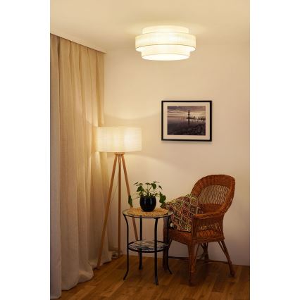 Brilagi - Lampa sufitowa SPACE YUTE LED/12W/230V śr. 50 cm 3000K/4000K/6400K kremowa