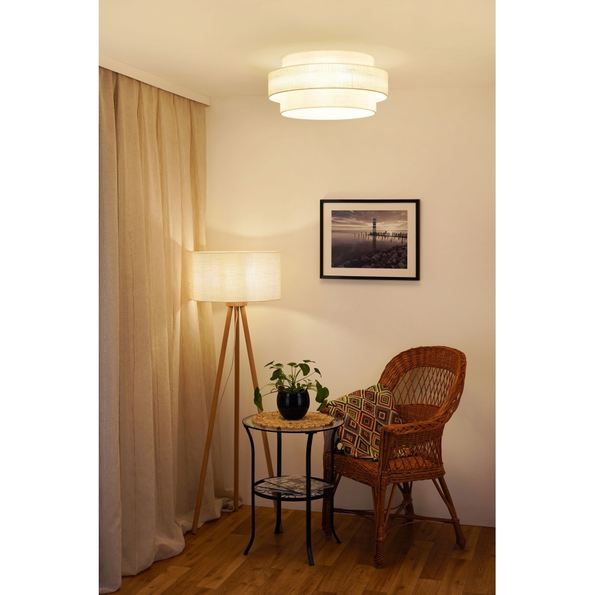 Brilagi - Lampa sufitowa SPACE YUTE LED/12W/230V śr. 50 cm 3000K/4000K/6400K kremowa