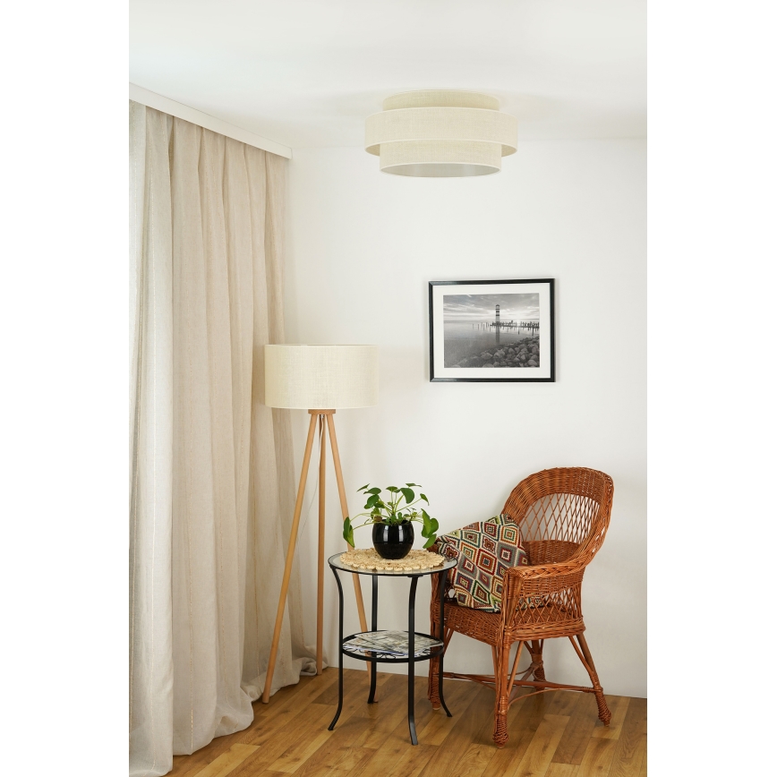 Brilagi - Lampa sufitowa SPACE YUTE LED/12W/230V śr. 50 cm 3000K/4000K/6400K kremowa