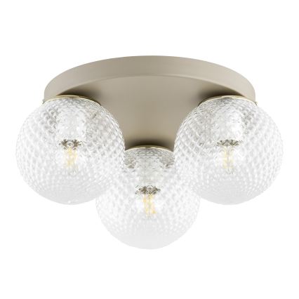 Brilagi - Lampa sufitowa STELLA 3xE27/60W/230V śr. 35 cm beżowo-złota