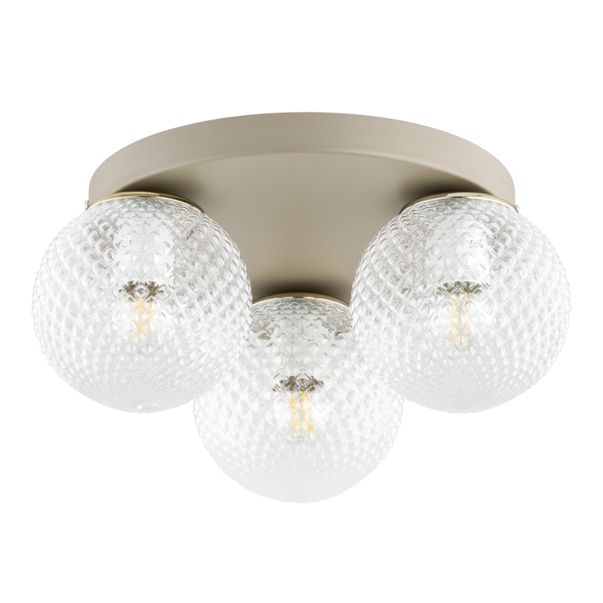 Brilagi - Lampa sufitowa STELLA 3xE27/60W/230V śr. 35 cm beżowo-złota