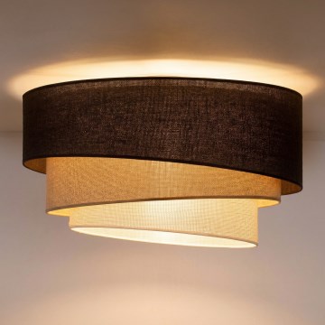 Brilagi - Lampa sufitowa TRIO 3xE27/60W/230V Ø 60 cm brązowa/beżowa/biała