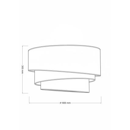 Brilagi - Lampa sufitowa TRIO 3xE27/60W/230V Ø 60 cm brązowa/beżowa/biała