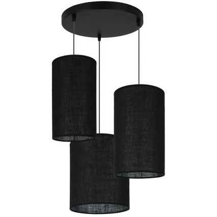 Brilagi - Lampa wisząca na linkach TUBES 3xE27/15W/230V czarna