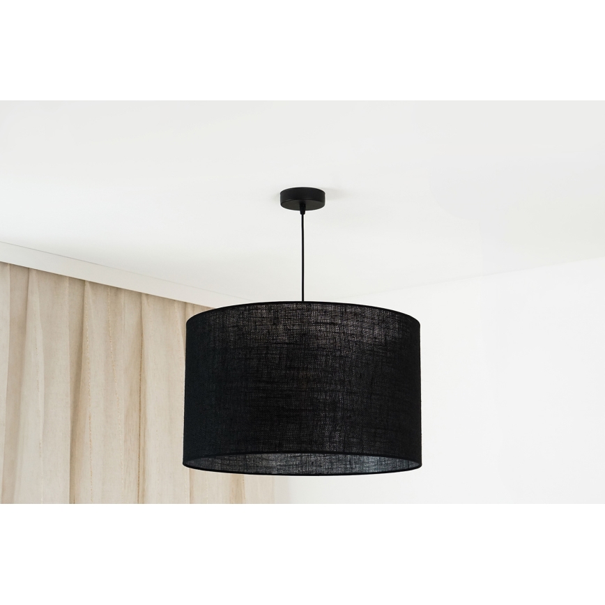 Brilagi - Lampa wisząca na linkach TUBES ROLLER 1xE27/15W/230V śr. 50 cm czarna