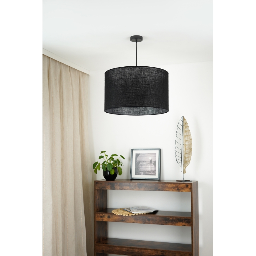 Brilagi - Lampa wisząca na linkach TUBES ROLLER 1xE27/15W/230V śr. 50 cm czarna