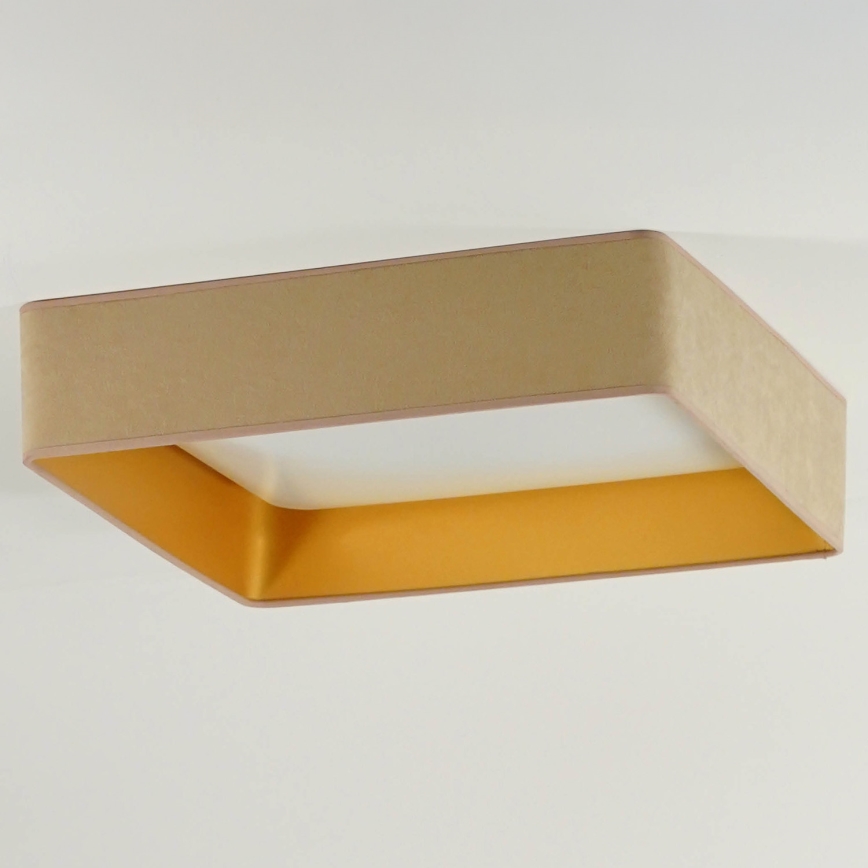 Brilagi - Lampa sufitowa VELVET SQUARE LED/24W/230V 43x43 cm beżowa