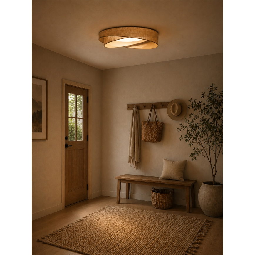 BRILAGI - Lampa sufitowa VELVET TWIST LED/24W/230V 4000K śr. 55 cm beżowa