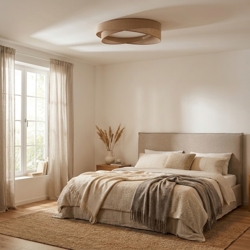 BRILAGI - Lampa sufitowa VELVET TWIST LED/24W/230V 4000K śr. 55 cm beżowa