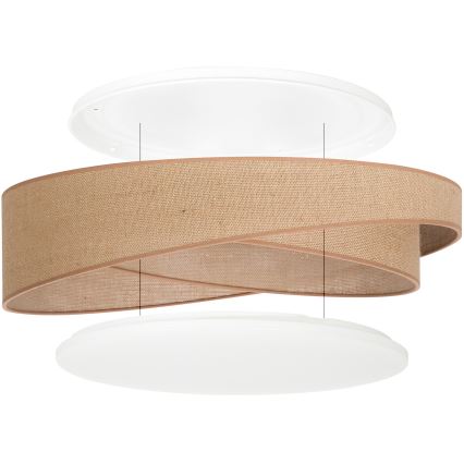 BRILAGI - Lampa sufitowa VELVET TWIST LED/24W/230V 4000K śr. 55 cm beżowa