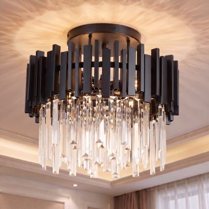 BRILAGI - Lampa sufitowa VERVE 4xE14/40W/230V Ø 40 cm czarna