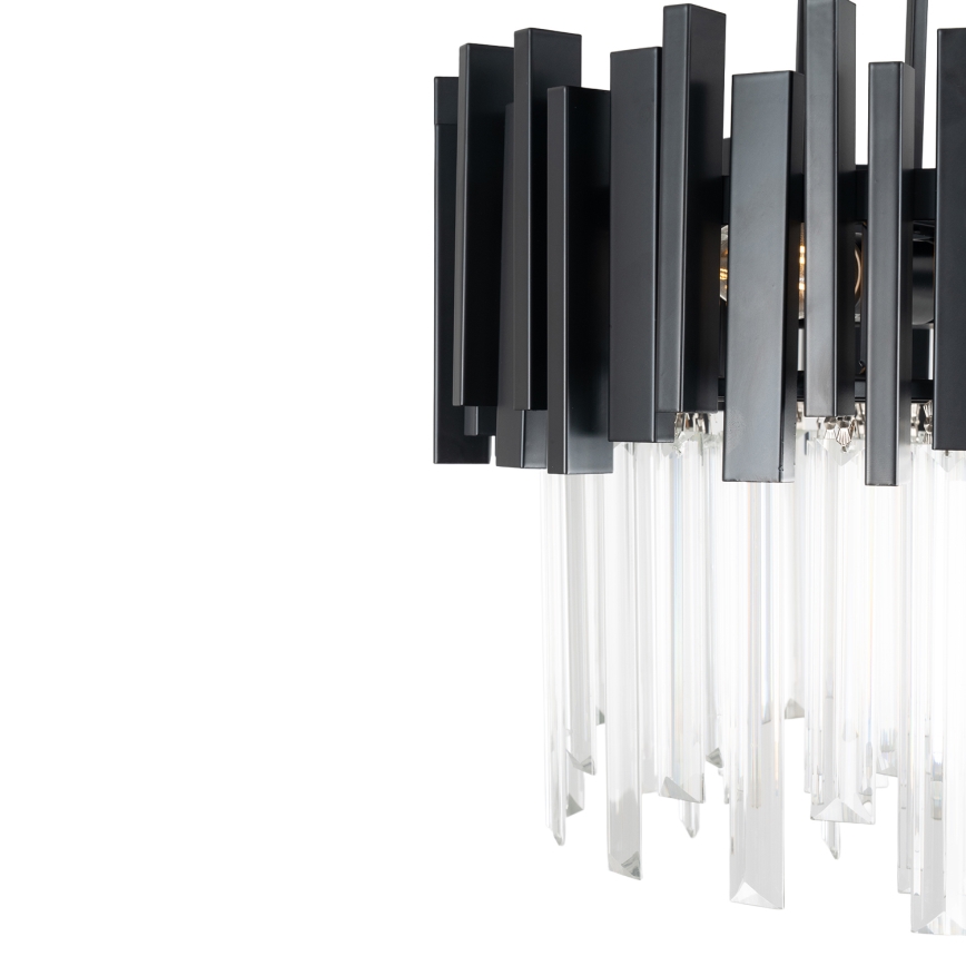 BRILAGI - Lampa sufitowa VERVE 4xE14/40W/230V Ø 40 cm czarna