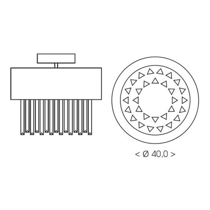 BRILAGI - Lampa sufitowa VERVE 4xE14/40W/230V Ø 40 cm czarna