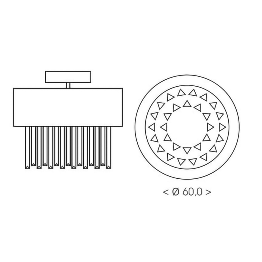 BRILAGI - Lampa sufitowa VERVE 6xE14/40W/230V, ø 60 cm, czarna