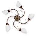 BRILAGI - Lampa sufitowa VINE 5xE27/40W/230V śr. 75 cm patyna/mosiądz