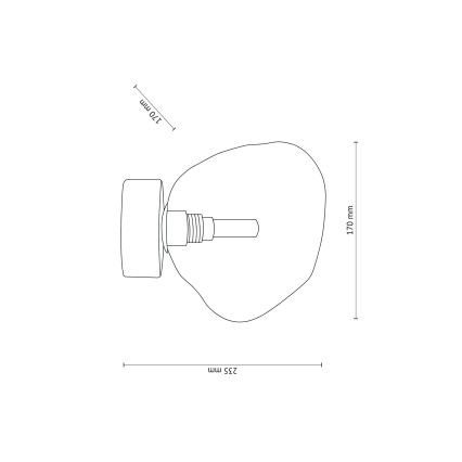 Brilagi - Lampa sufitowa VULCANO 1xG9/8W/230V brązowa/dymna beżowa