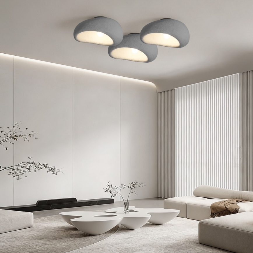 BRILAGI - Lampa sufitowa WABI SABI 1xE27/60W/230V śr. 40 cm szara