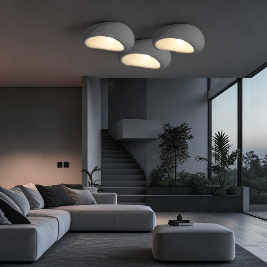 BRILAGI - Lampa sufitowa WABI SABI 1xE27/60W/230V śr. 40 cm szara