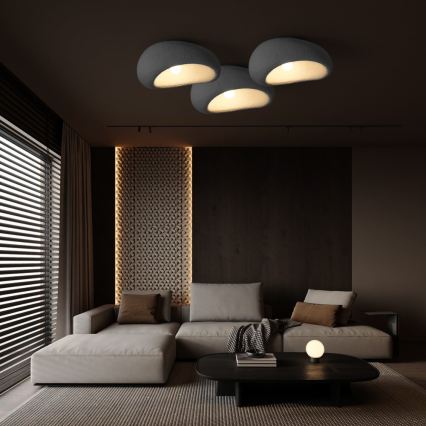 BRILAGI - Lampa sufitowa WABI SABI 1xE27/60W/230V śr. 40 cm szara