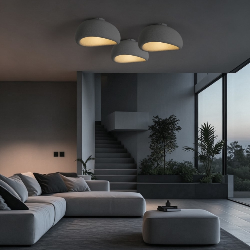 BRILAGI - Lampa sufitowa WABI SABI 1xE27/60W/230V średnica 40 cm szara