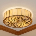 Brilagi - Lampa sufitowa witrażowa Tiffany IVORY 3xE27/60W/230V śr. 40 cm