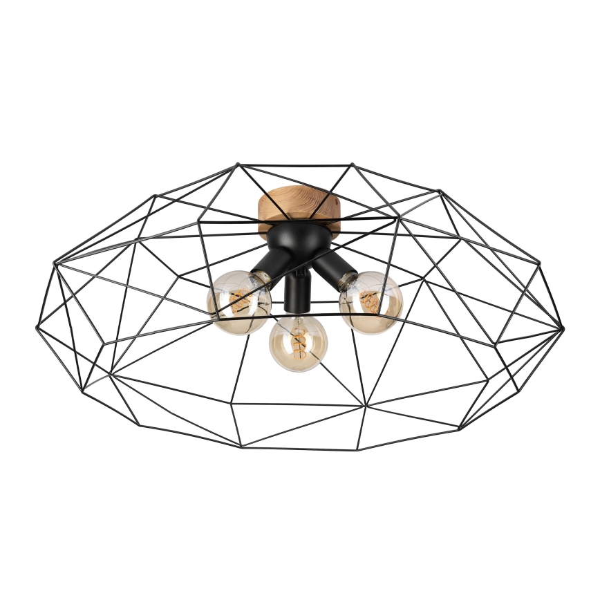 Brilagi - Lampa sufitowa WOODY BASKET 3xE27/60W/230V śr. 80 cm dąb