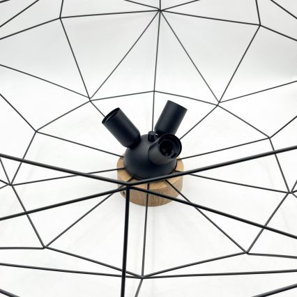Brilagi - Lampa sufitowa WOODY BASKET 3xE27/60W/230V śr. 80 cm dąb