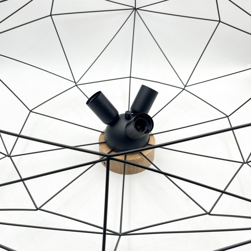 Brilagi - Lampa sufitowa WOODY BASKET 3xE27/60W/230V śr. 80 cm dąb