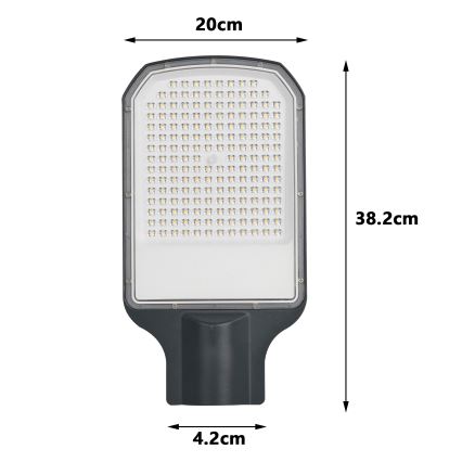 Brilagi - Lampa uliczna LED URBANLIGHT LED/100W/230V antracyt IP65