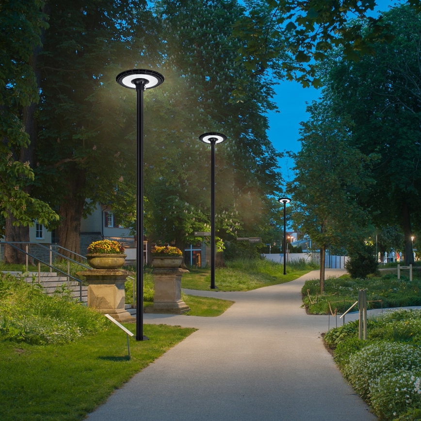 Brilagi - Lampa uliczna LED z słupem 3 m URBANSPARK LED/60W/230V czarna IP65