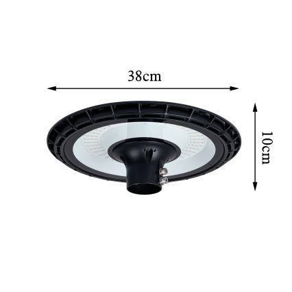 Brilagi - Lampa uliczna LED z słupem 3 m URBANSPARK LED/60W/230V czarna IP65