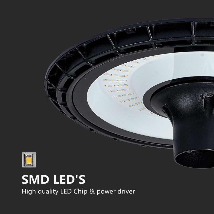 Brilagi - Lampa uliczna LED z słupem 4 m URBANSPARK LED/120W/230V czarna IP65