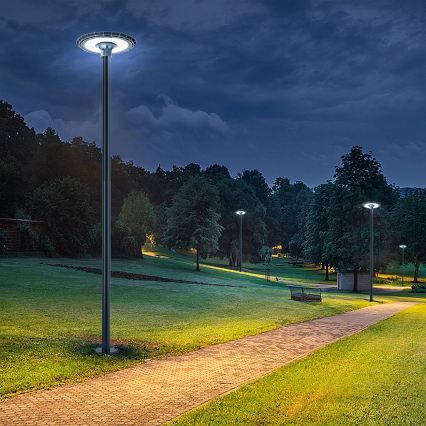 Brilagi - Lampa uliczna LED z słupem 3 m URBANSPARK LED/120W/230V antracyt IP65