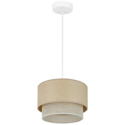 Brilagi - Lampa wisząca na linkach ARIZONA BOHO 1xE27/15W/230V śr. 25 cm beżowo-biała