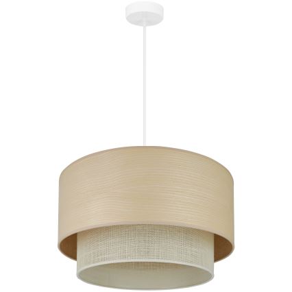 Brilagi - Lampa wisząca na linkach ARIZONA BOHO 1xE27/15W/230V śr. 45 cm beżowo-biała