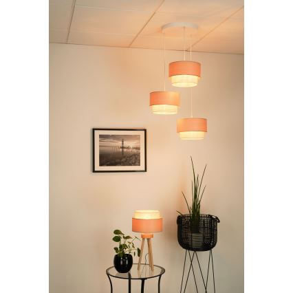 Brilagi - Lampa wisząca na linkach ARIZONA BOHO 3xE27/15W/230V beżowa/biała