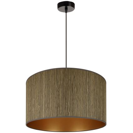 Brilagi - Lampa wisząca na linkach BOSTON ROLLER 1xE27/15W/230V śr. 45 cm słoma brązowa/złota