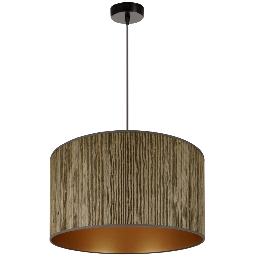 Brilagi - Lampa wisząca na linkach BOSTON ROLLER 1xE27/15W/230V śr. 45 cm słoma brązowa/złota